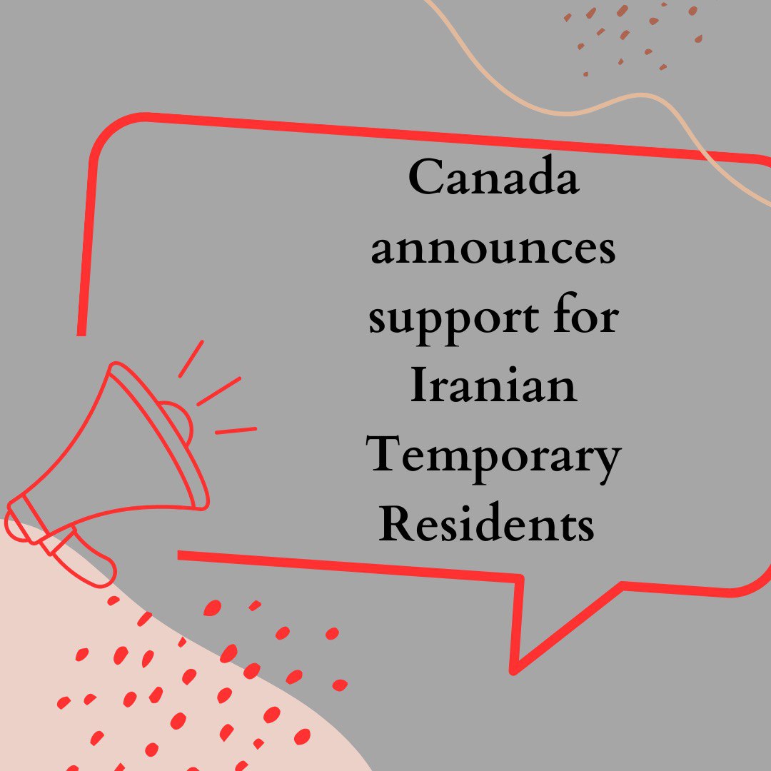 Canada announces support for Iranian temporary residents! 